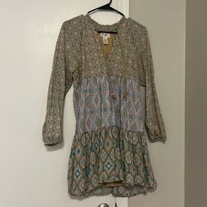 Adorable multi-print summer dress